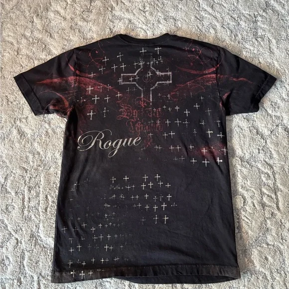 Affliction Men's Dark Skull Graphic Tee - Picture 3 of 3